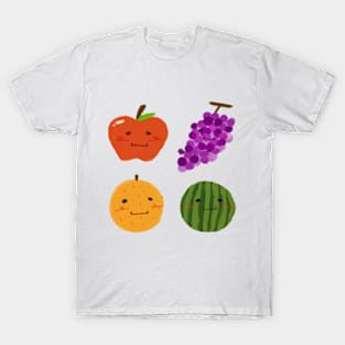 Set of Fruits Doodle T-Shirt